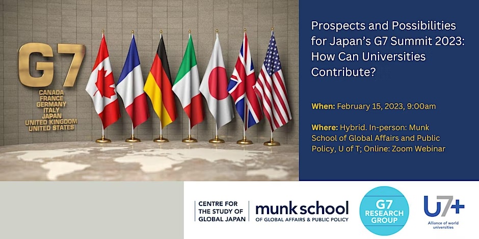 Prospects and Possibilities for Japan's G7 Summit 2023: How Can Universities Contribute?