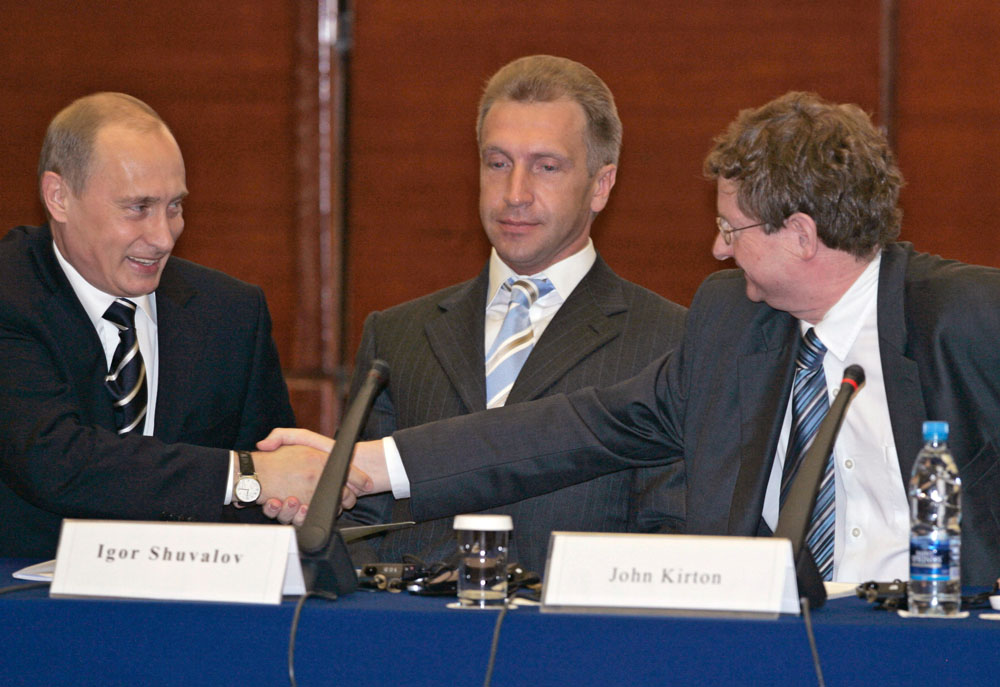 Putin, Shuvalov and Kirton